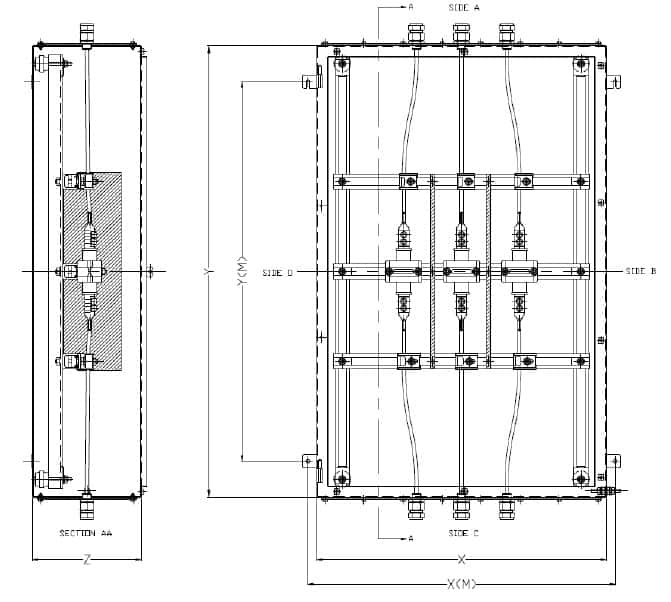 Abtech DPJB General Arrangement HV Enclosure Drawing